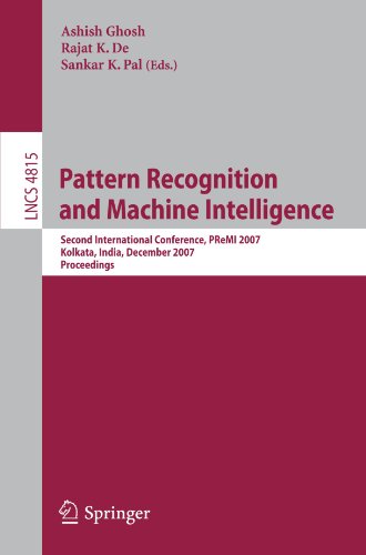 Pattern Recognition And Machine Intelligence Second International Conference Premi 2007 Kolkata India December 1822 2007 Proceedings 1st Edition Junki Min