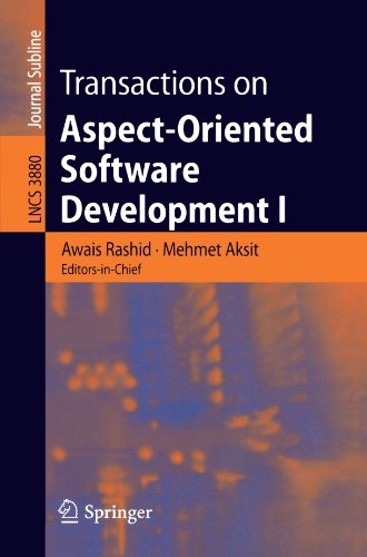Transactions On Aspectoriented Software Development I 1st Edition Cristina Videira Lopes Auth