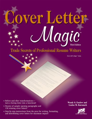Cover Letter Magic Trade Secrets Of Professional Resume Writers Wendy S Enelow