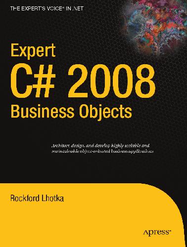 Expert C 2008 Business Objects Rockford Lhotka