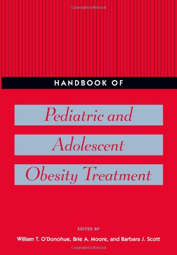 Handbook Of Pediatric And Adolescent Obesity Treatment 1st Edition William T Odonohue