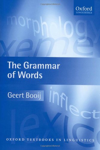 The Grammar Of Words An Introduction To Linguistic Morphology Geert Booij