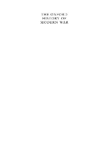 The Oxford History Of Modern War Charles Townshend