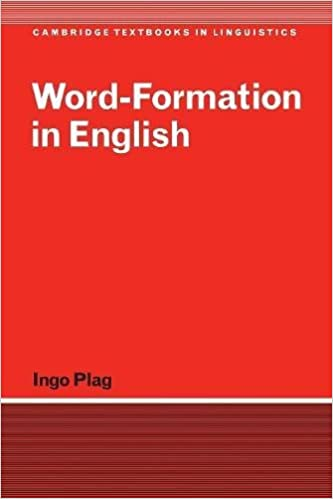 Wordformation In English Ingo Plag