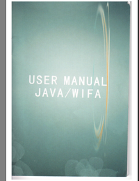 User Manual Java Wifa Zoho V709