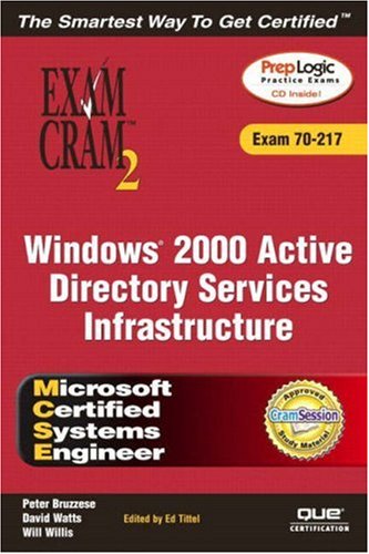 Mcse Windows 2000 Active Directory Services Infrastructure Exam Cram 2 Exam 70217 David Watts