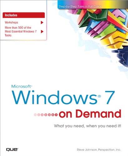 Microsoft Windows 7 On Demand 1st Edition Steve Johnson Steve Perspection Inc