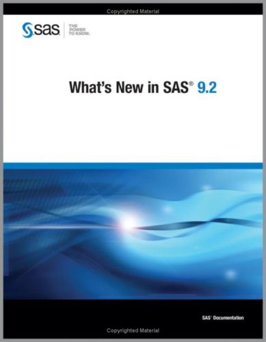 Whats New In Sas 92 Sas Publishing
