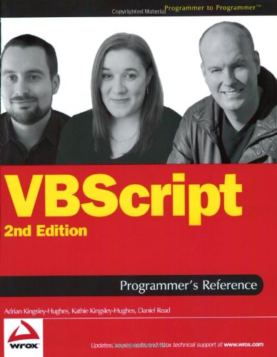 Vbscript Programmers Reference New Ed Adrian Kingsleyhughes
