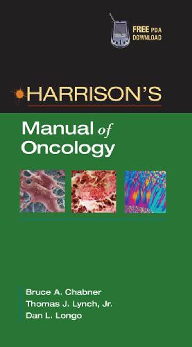Harrisons Manual Of Oncology Bruce A Chabner Dan L Longo