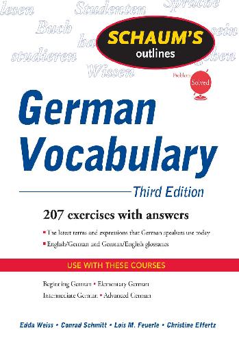 Schaums Outline Of German Vocabulary 3ed Edda Weiss Conrad J Schmitt