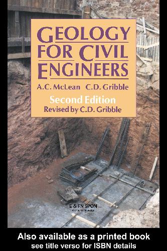Geology For Civil Engineers Second Edition 2nd Edition Ac Mclean