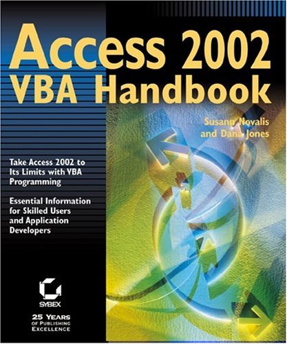 Access 2002 Vba Handbook Susann Novalis Dana Jones