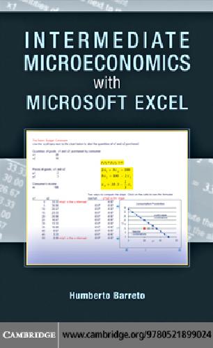 Cambridge Intermediate Microeconomics With Microsoft Excel Humberto Barreto