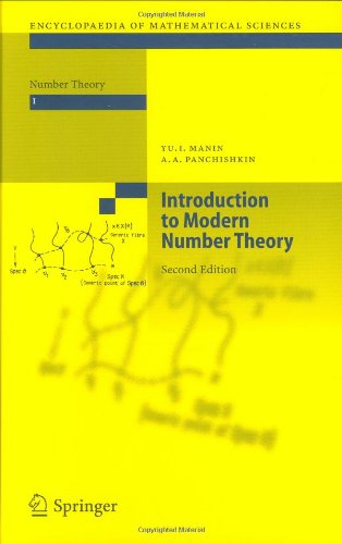 Introduction To Modern Number Theory Fundamental Problems Ideas And Theories 2nd Yu I Manin
