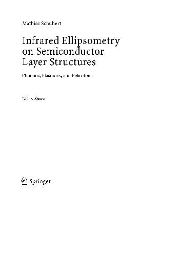 Infrared Ellipsometry On Semiconductor Layer Structures Phonons Plasmons And Polaritons 1st Edition David A Patterson