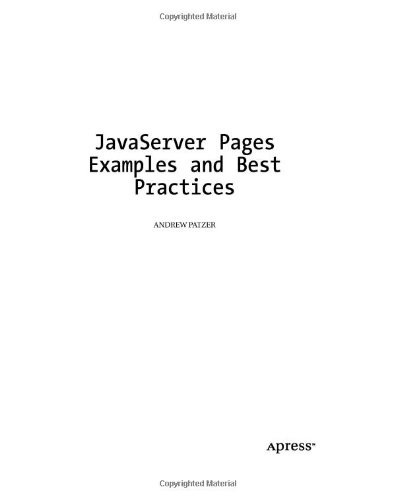Jsp Examples And Best Practices 1st Andrew Patzer