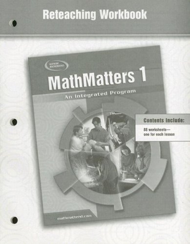 Mathmatters 1 An Integrated Program Student Edition 1st Edition Mcgrawhill