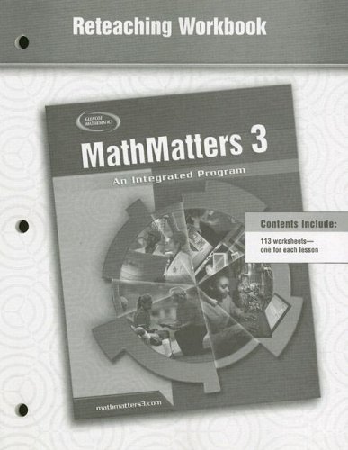 Mathmatters Cs 3 An Integrated Program Mcgrawhill