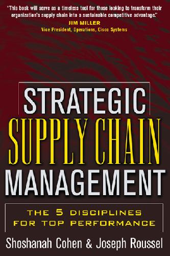Strategic Supply Chain Management 1st Edition Shoshanah Cohen