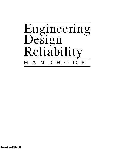 Engineering Design Reliability Handbook 1st Edition Anita J Brandolini