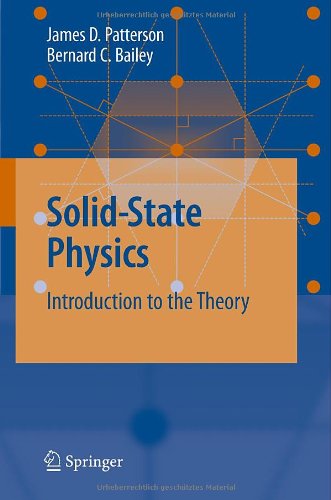 Solidstate Physics Introduction To The Theory 1st Edition James Patterson