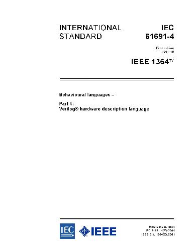 Verilog Hardware Description Language Ieee 1364