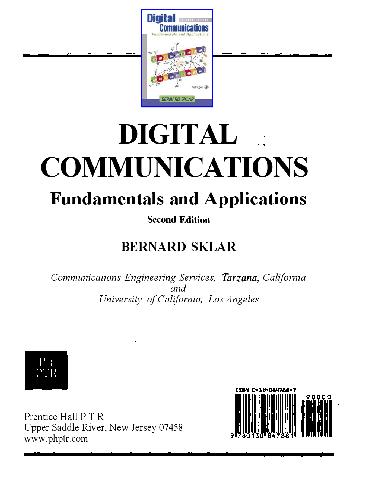 Digital Communications Fundamentals And Applications 2nd Edition Bernardsklar