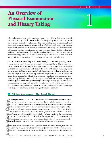 Semeiotics Bate Bates Guide To Physical Examination And History Taking Guide To Clinical Thinking