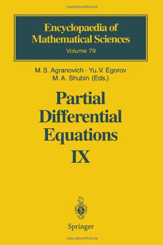 Partial Differential Equations Ix Elliptic Boundary Value Problems 1st Edition Ms Agranovich