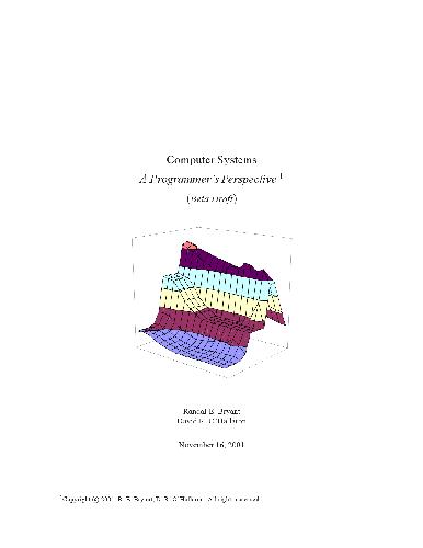 Computer Systemsa Programmers Perspective Randalebryantdavidrohalaron