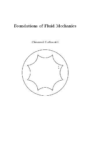 Foundations Of Fluid Dynamics Gallavotti G