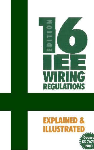Ieee Wiring Regulations 3 Books 16ed