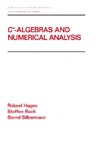 Calgebras And Numerical Analysis Mkker