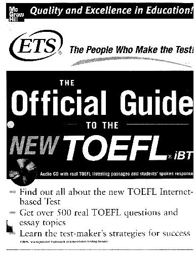 The Official Guide To The New Toefl Ibt Educational Testing Service