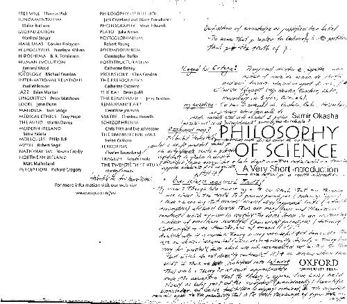 Philosophy Of Science A Very Short Introduction 1st Samir Okasha