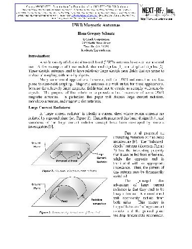 Uwb Magnetic Antennas Ieee Aps Schantz