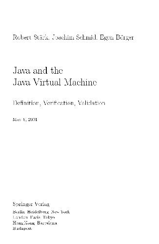 Java And The Java Virtual Machine