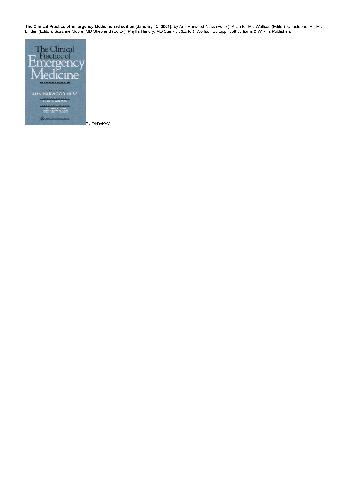 The Clinical Practice Of Emergency Medicine 3rd Edition Harwoodnuss