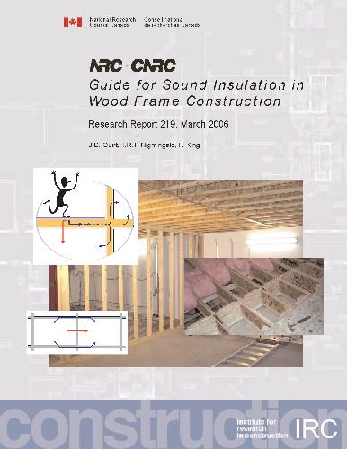 Guide For Sound Insulation In Wood Frame Construction Jd Quirt