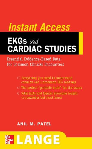 Lange Instant Access Ekgs And Cardiac Studies Anil Patel