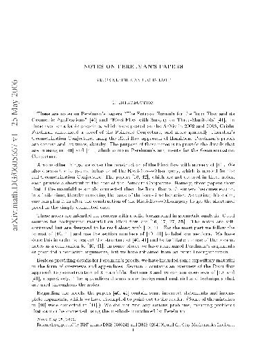 Notes On Perelmans Papers Kleiner B Lott J