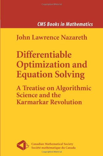 Differentiable Optimization And Equation Solving 1st Edition John L Nazareth