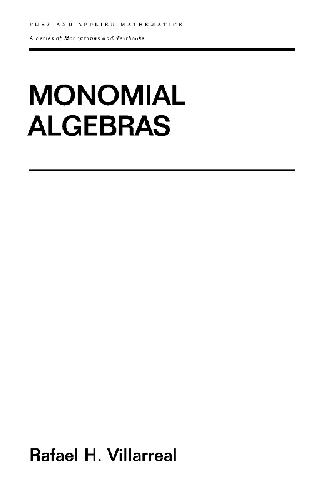 Monomial Algebras Villareal Rh