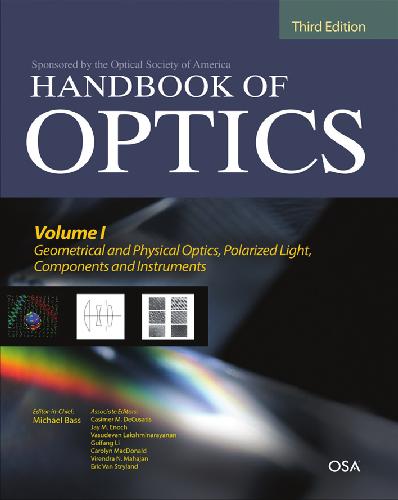 Handbook Of Optics 3rd Ed Michael Bass Virendra N Mahajan