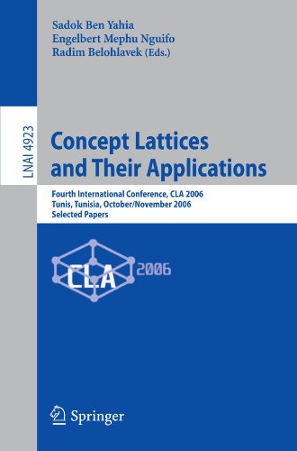 Concept Lattices And Their Applications Fourth International Conference Cla 2006 Tunis Tunisia October 30november 1 2006 Selected Papers 1st Edition Jon Ducrou