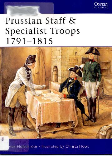 Prussian Staff Specialist Troops 17911815 Peter Hofschröer