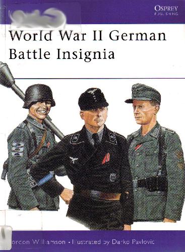 World War Ii German Battle Insignia Gordon Williamson Darko Pavlovi