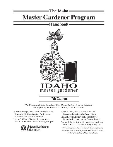 Idaho Master Gardener Handbook 7th Edition 7th Robert R Tripepi