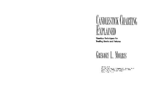 Candlestick Charting Explained Gregory Morris